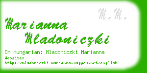 marianna mladoniczki business card